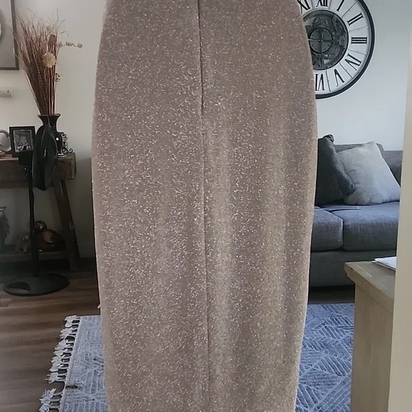 Betsy & Adam Metallic Purple Sleeveless Cocktail Midi Dress - Picture 10 of 13